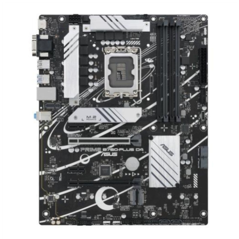 Osnovna plošča 1700 Asus PRIME B760-Plus D4 ATX 1xVGA 1xHDMI 2.1 1xDisplayPort 1.4 3xM.2, RAID ASUS Osnovna plošča 1700 Asus PRIME B760-Plus D4 ATX 1xVGA 1xHDMI 2.1 1xDisplayPort 1.4 3xM.2, RAID