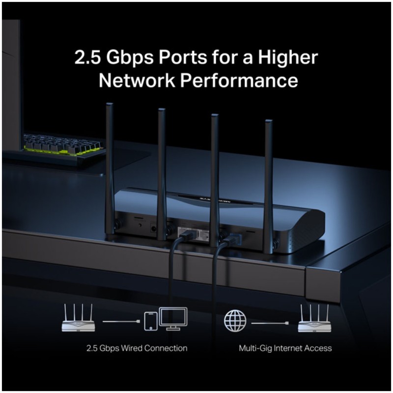 Usmerjevalnik brezžični MERCUSYS WiFi7 802.11be BE3600 3xLAN+WAN 4x antena (MR27BE) MERCUSYS Usmerjevalnik brezžični MERCUSYS WiFi7 802.11be BE3600 3xLAN+WAN 4x antena (MR27BE)