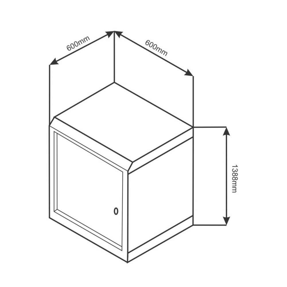 Kabinet zidni DATECH 600x600 siv (DP.6627.9000) DATECH Kabinet zidni DATECH 600x600 siv (DP.6627.9000)