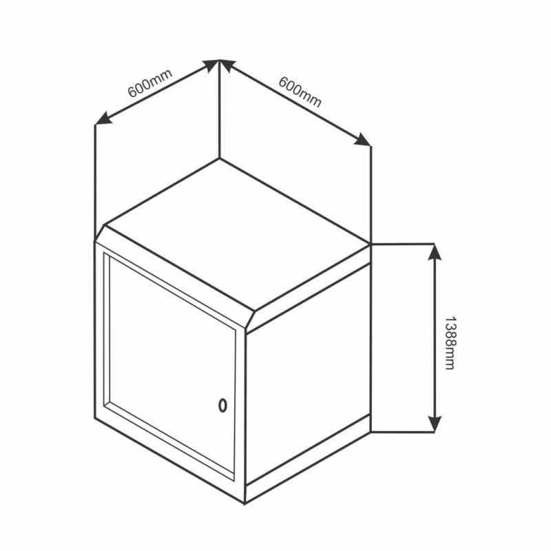 Kabinet zidni DATECH 600x600 siv (DP.6627.9000) DATECH Kabinet zidni DATECH 600x600 siv (DP.6627.9000)