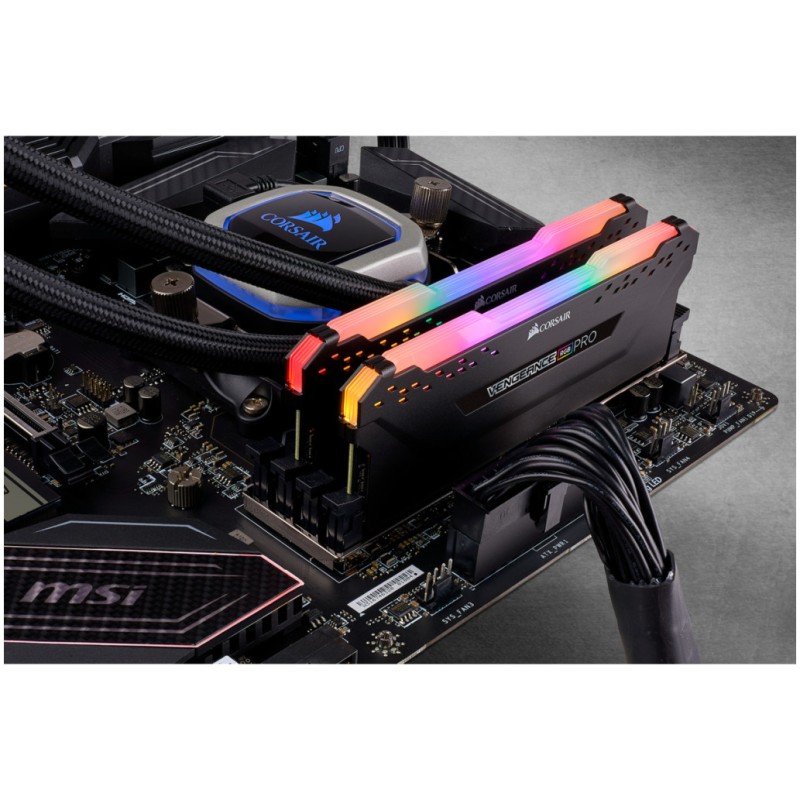 DDR4 32GB 3600MHz CL18 KIT (2x16GB) Corsair RGB Vengeance XMP2.0 1,35V Gaming črna (CMW32GX4M2D3600C18) CORSAIR DDR4 32GB 3600MHz CL18 KIT (2x16GB) Corsair RGB Vengeance XMP2.0 1,35V Gaming črna (CMW32GX4M2D3600C18)