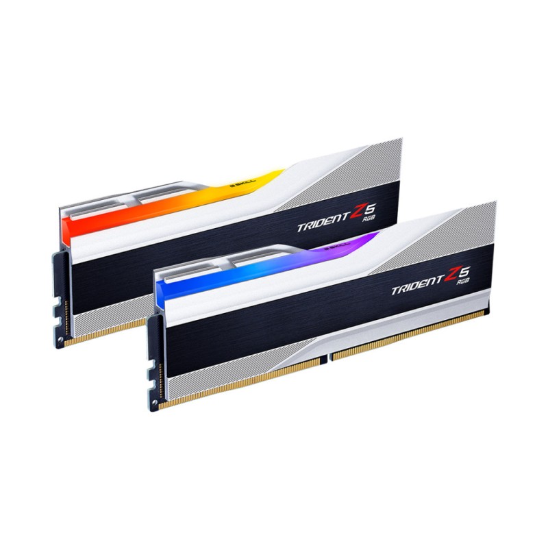 DDR5 32GB 6000MHz CL36 KIT (2x16GB) G.Skill RGB Trident Z 1,35V Gaming srebrna (F5-6000J3636F16GX2-TZ5RS) G.Skill DDR5 32GB 6000MHz CL36 KIT (2x16GB) G.Skill RGB Trident Z 1,35V Gaming srebrna (F5-6000J3636F16GX2-TZ5RS)