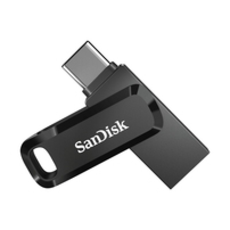 Spominski ključek 128GB USB 3.2/USB-C Sandisk Dual Drive Go 400MB/s plastičen vrtljiv črn (SDDDC3-128G-G46) SANDISK Spominski ključek 128GB USB 3.2/USB-C Sandisk Dual Drive Go 400MB/s plastičen vrtljiv črn (SDDDC3-128G-G46)