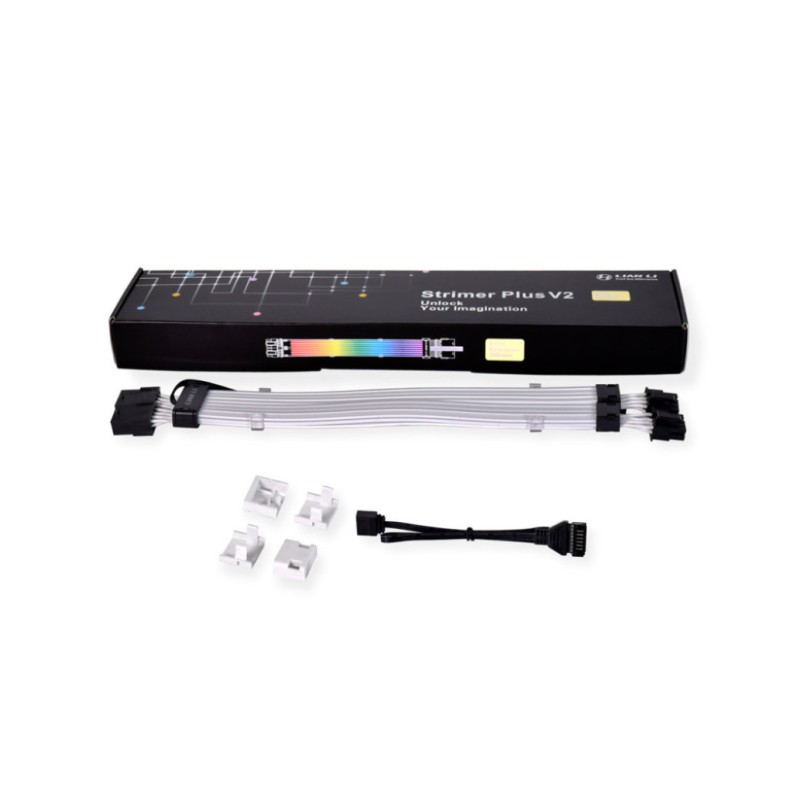 Kabel Lian Li Strimer Plus V2 Dual 8-Pin RGB, PCIe, za grafčno kartico, 30 cm Lian-Li Kabel Lian Li Strimer Plus V2 Dual 8-Pin RGB, PCIe, za grafčno kartico, 30 cm
