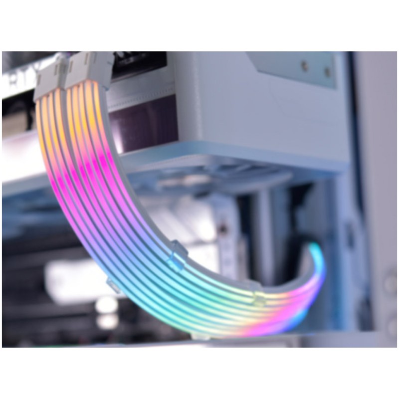 Kabel Lian Li Strimer Plus V2 Dual 8-Pin RGB, PCIe, za grafčno kartico, 30 cm Lian-Li Kabel Lian Li Strimer Plus V2 Dual 8-Pin RGB, PCIe, za grafčno kartico, 30 cm