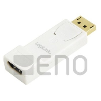 Adapter DisplayPort (m) => HDMI (ž) LogiLink z mehanizmom za zaklep (CV0057) Adapter DisplayPort (m) => HDMI (ž) LogiLink z mehanizmom za zaklep (CV0057)