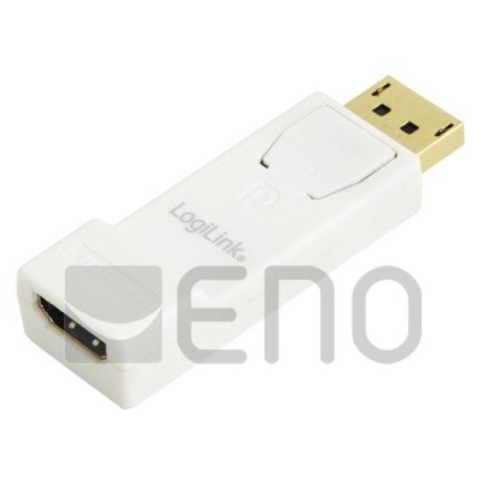 Adapter DisplayPort (m) => HDMI (ž) LogiLink z mehanizmom za zaklep (CV0057)