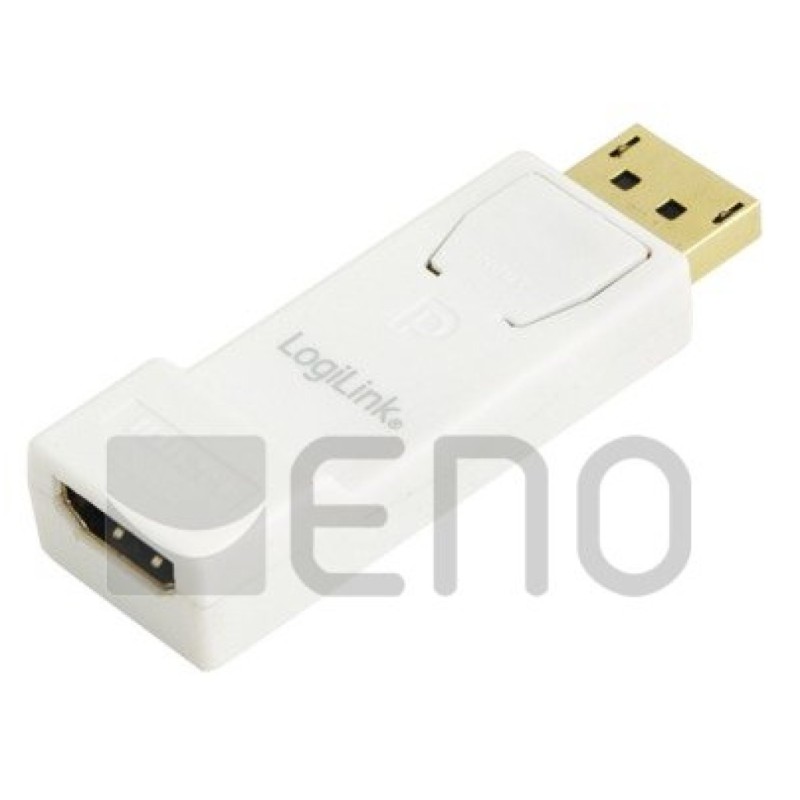 Adapter DisplayPort (m) => HDMI (ž) LogiLink z mehanizmom za zaklep (CV0057) LOGILINK Adapter DisplayPort (m) => HDMI (ž) LogiLink z mehanizmom za zaklep (CV0057)