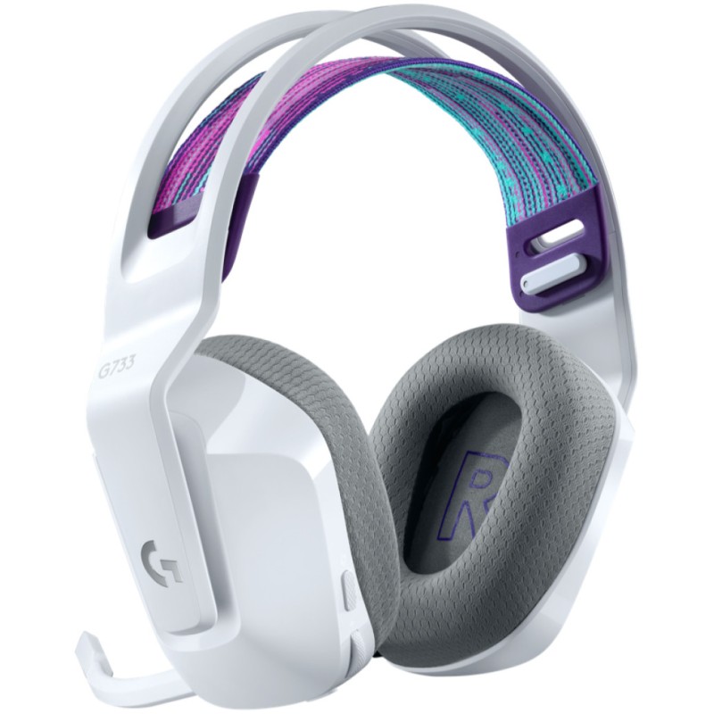 Slušalke brezžične naglavne 2.4GHz stereo Logitech G733 Lightspeed gaming z mikrofonom - bele (981-000883) LOGITECH Slušalke brezžične naglavne 2.4GHz stereo Logitech G733 Lightspeed gaming z mikrofonom - bele (981-000883)