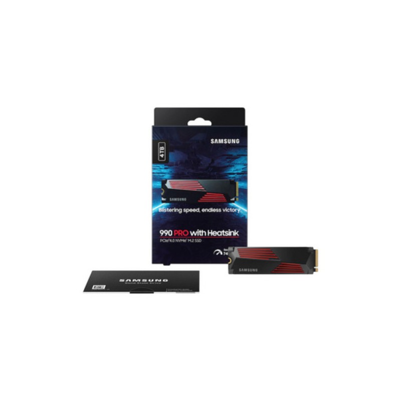 Disk SSD M.2 NVMe PCIe 4.0 4TB Samsung 990 PRO MLC s hladilnikom 2280 7450/6900MB/s s hladilnikom (MZ-V9P4T0CW) SAMSUNG Disk SSD M.2 NVMe PCIe 4.0 4TB Samsung 990 PRO MLC s hladilnikom 2280 7450/6900MB/s s hladilnikom (MZ-V9P4T0CW)