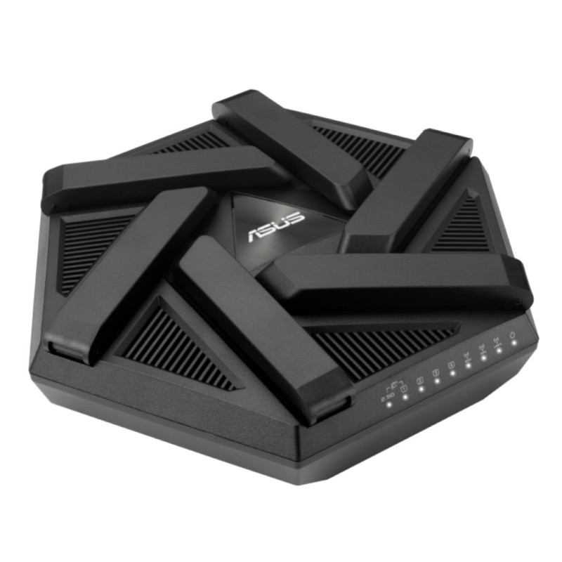 Usmerjevalnik brezžični Asus RT-AXE7800 WiFi6E 802.11ax AX7800 4804Mbit/s triband OFDMA MU-MIMO MESH 3xLAN 1xLAN/WAN2,5GB 1xLAN/WAN1GB 6x antena (90IG07B0-MU9B00)