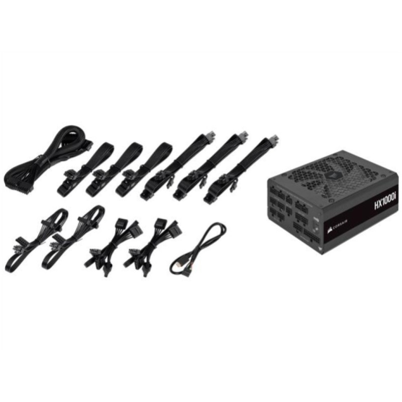 Napajalnik - 1000W Corsair HX1000i 80Plus Platinum 92% ATX 3.0 Modular 140mm črna (CP-9020259-EU) CORSAIR Napajalnik - 1000W Corsair HX1000i 80Plus Platinum 92% ATX 3.0 Modular 140mm črna (CP-9020259-EU)