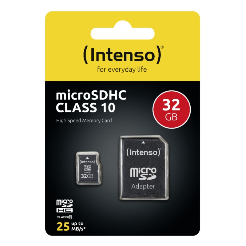 Spominska kartica SDHC-Micro 32GB Intenso Class10 40MB/s/10MB/s +adapter (3413480) INTENSO Spominska kartica SDHC-Micro 32GB Intenso Class10 40MB/s/10MB/s +adapter (3413480)
