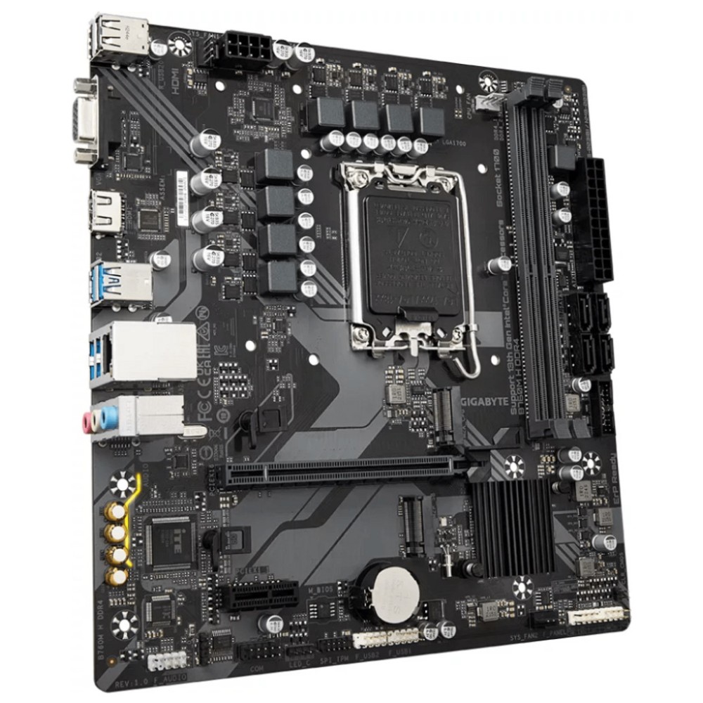 Osnovna plošča 1700 GigaByte B760M H DDR4 ATX 1xVGA 1xHDMI 2.1 GIGABYTE Osnovna plošča 1700 GigaByte B760M H DDR4 ATX 1xVGA 1xHDMI 2.1