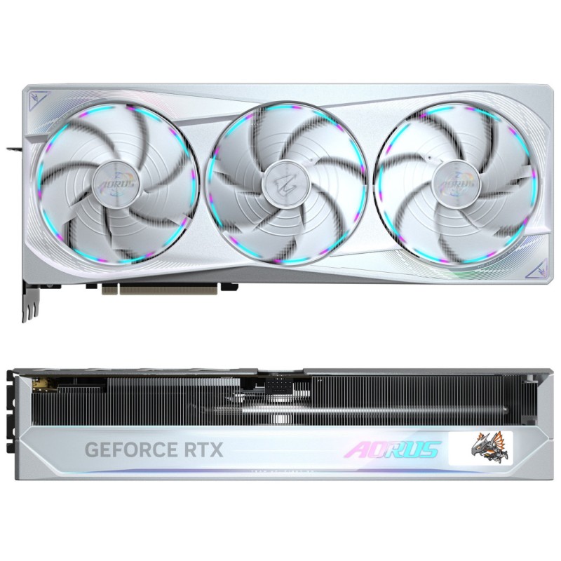 Grafična kartica nVidia RTX5080 GigaByte Master ICE bela - 16GB GDDR7 (GV-N5080AORUSM ICE-16GD)