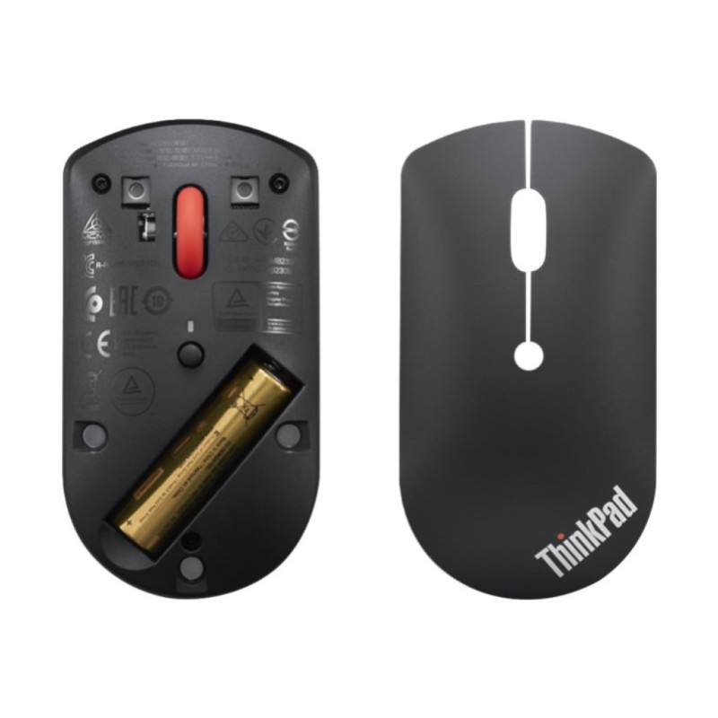 Miš Bluetooth Lenovo ThinkPad Silent Mouse 2400DPI silent črna (4Y50X88822)