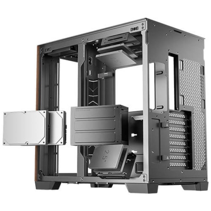 ANTEC C8 Wood Full-Tower okno črno/rjavo gaming ohišje ANTEC ANTEC C8 Wood Full-Tower okno črno/rjavo gaming ohišje