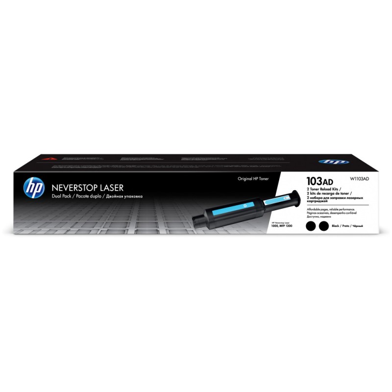 TONER HP 103AD ČRN NEVERSTOP RELOAD KIT ZA NEVERSTOP LASER 1000/MFP 1200 ZA 2 X 2.500 STRANI (W1103AD) HP TONER HP 103AD ČRN NEVERSTOP RELOAD KIT ZA NEVERSTOP LASER 1000/MFP 1200 ZA 2 X 2.500 STRANI (W1103AD)