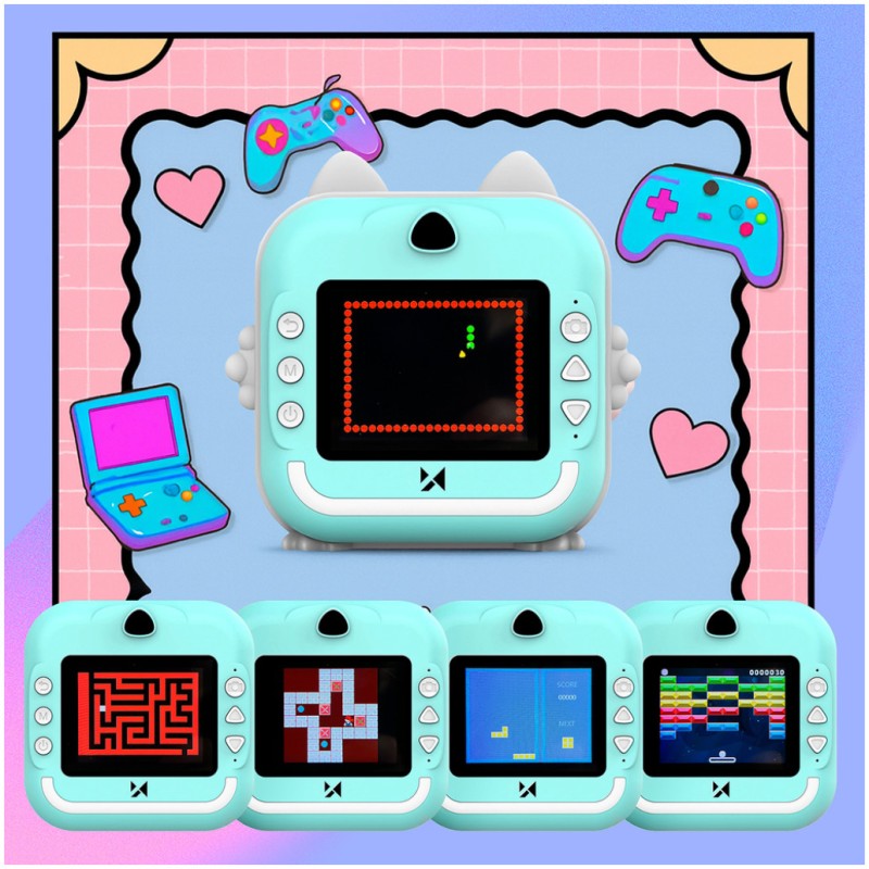 Otroški 2v1 fotoaparat s termalnim tiskalnikom Wozinsky WDT-02 moder Wozinsky Otroški 2v1 fotoaparat s termalnim tiskalnikom Wozinsky WDT-02 moder