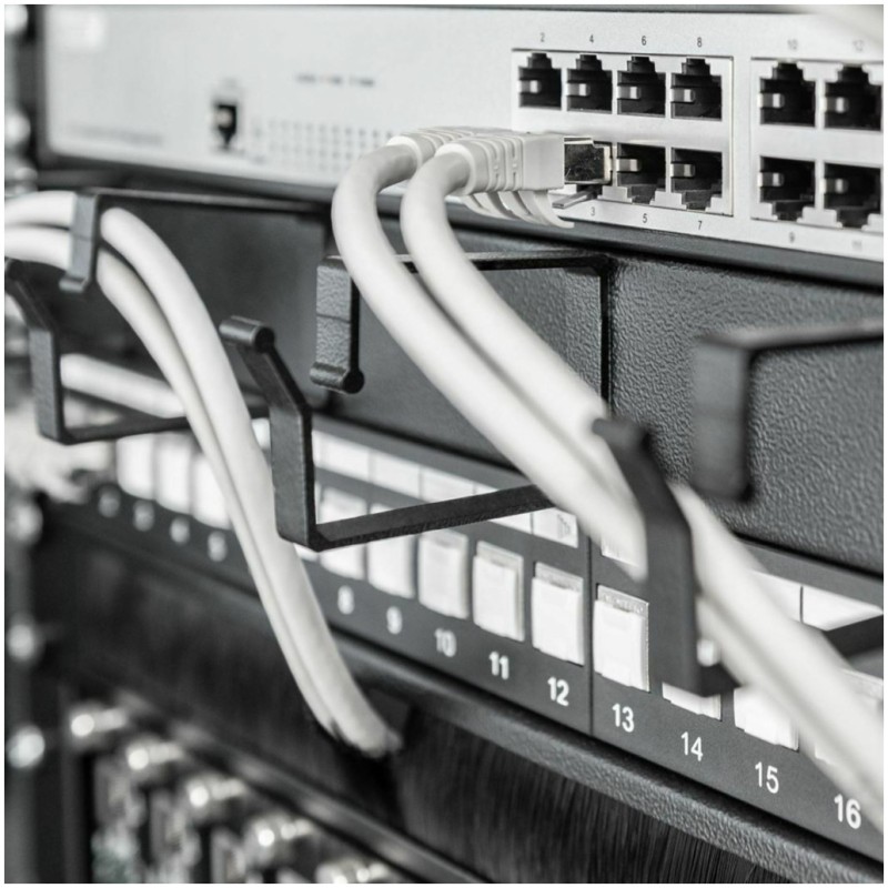 Digitus organizator 1U rack 40x60mm črn DN-97602 Digitus Digitus organizator 1U rack 40x60mm črn DN-97602