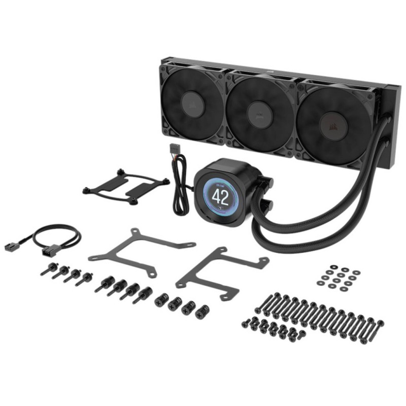 Vodno hlajenje Corsair Nautilus RS LCD - 360mm črna (CW-9061033-WW)