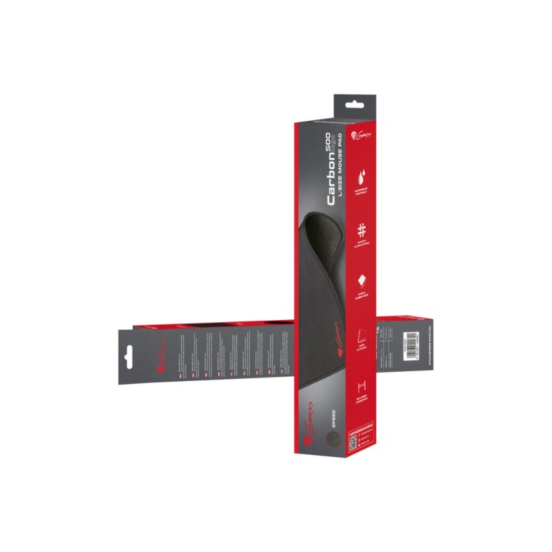 Podloga za miško Genesis mikrovlakna 400x330x2,5 CARBON 500 L LOGO vodoodporna črna Genesis Podloga za miško Genesis mikrovlakna 400x330x2,5 CARBON 500 L LOGO vodoodporna črna