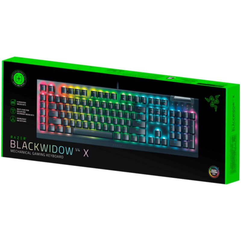 Gaming Tipkovnica Žična Razer BlackWidow V4 X US | SLO gravura črna RGB (RZ03-04700100-R3M1)