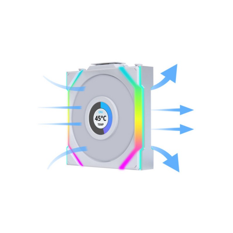 Ventilator Lian-Li UNI FAN SL Wireless 120mm bela ARGB (3 pack + kontroler) Lian-Li Ventilator Lian-Li UNI FAN SL Wireless 120mm bela ARGB (3 pack + kontroler)