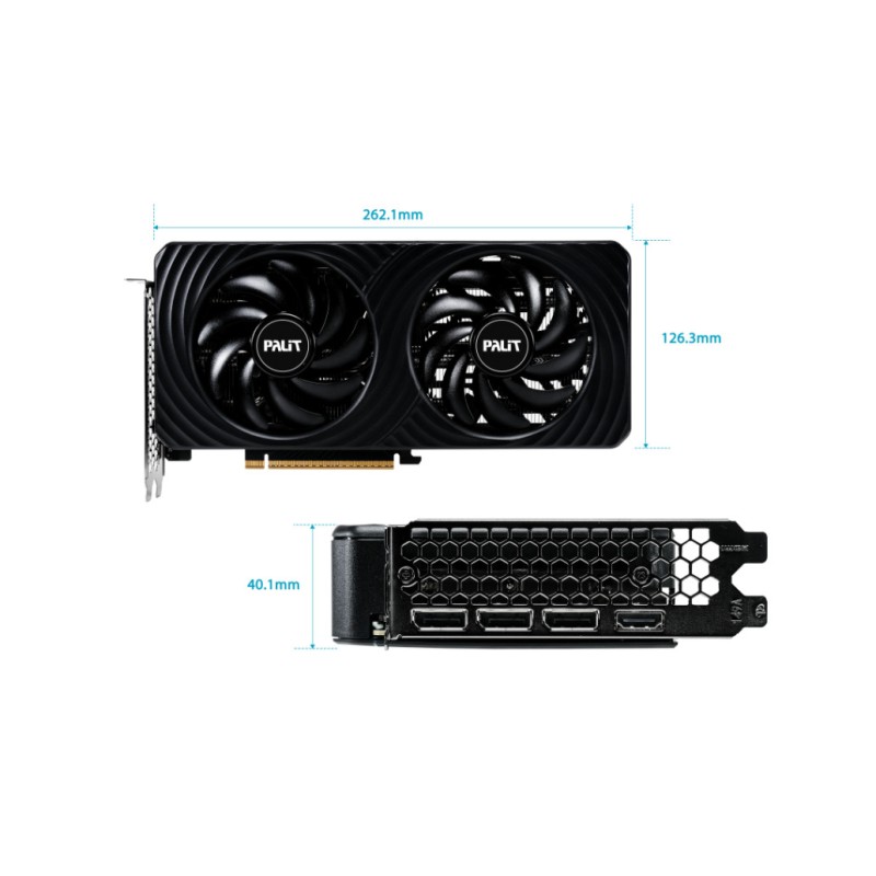 Grafična kartica nVidia RTX5060Ti Palit Dual - 8GB GDDR7 (NE7506T019P1-GB2062D) Palit Grafična kartica nVidia RTX5060Ti Palit Dual - 8GB GDDR7 (NE7506T019P1-GB2062D)