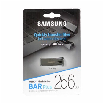 Spominski ključek 256GB USB3.1 Samsung Bar Plus 400MB/s siv (MUF-256BE4/APC)