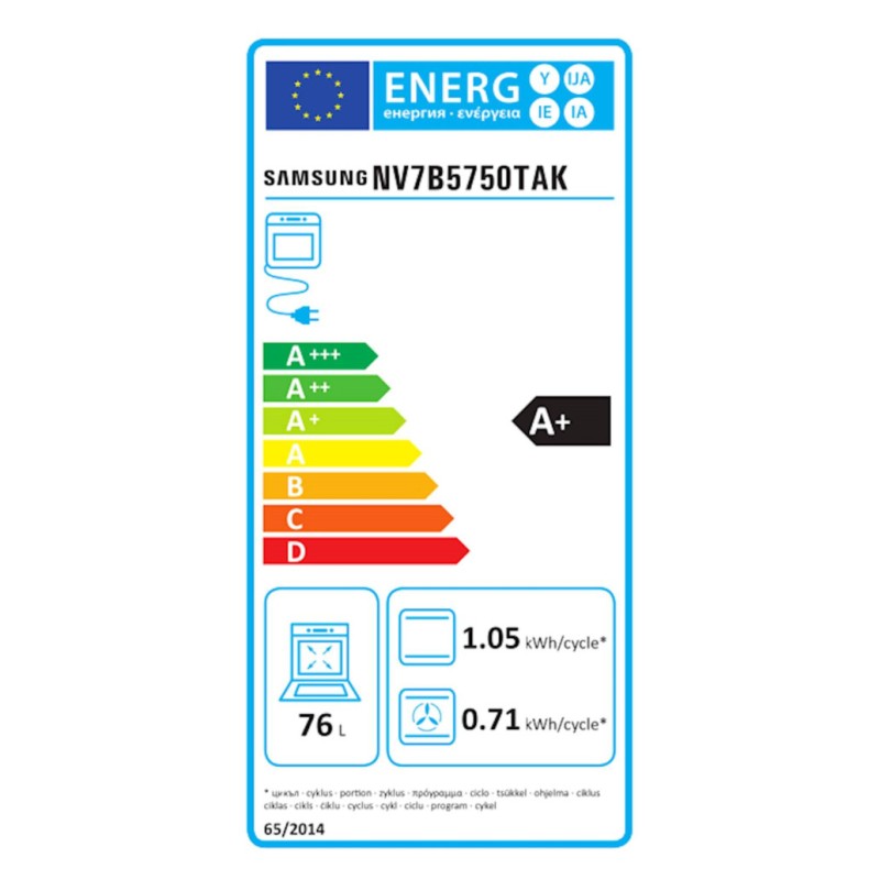 Vgradna pečica Samsung NV7B5750TAK/U3 Bespoke piroliza dual flex SAMSUNG Vgradna pečica Samsung NV7B5750TAK/U3 Bespoke piroliza dual flex