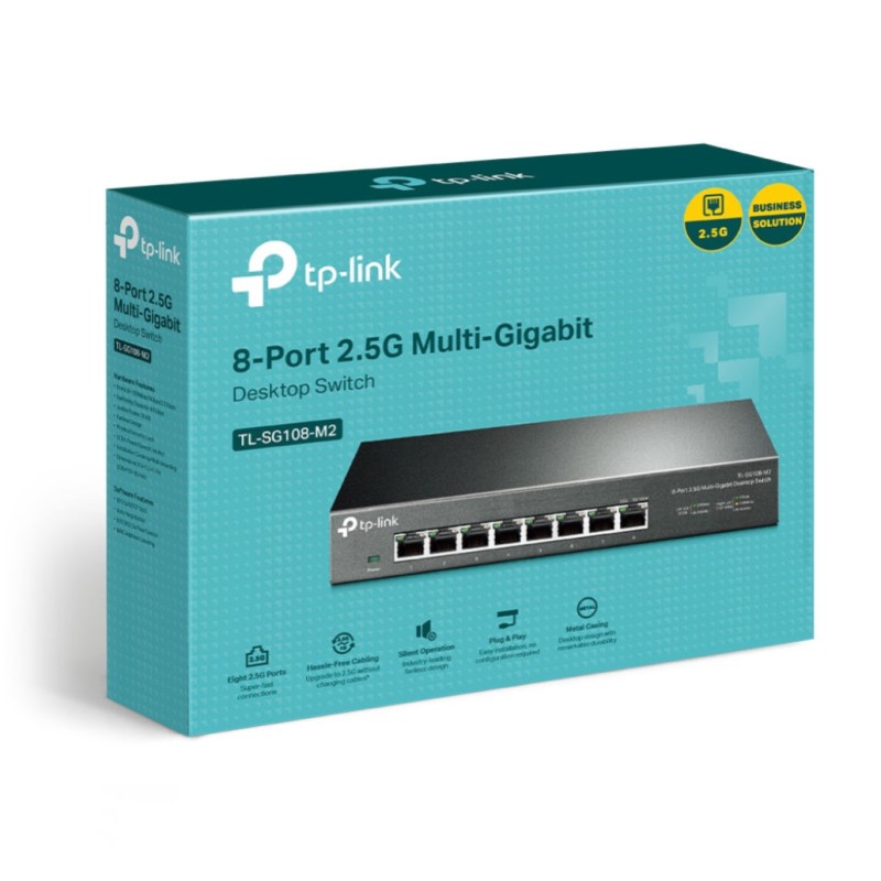 STIKALO 8-PORT TP-Link 2,5Gbp/s (TL-SG108-M2)