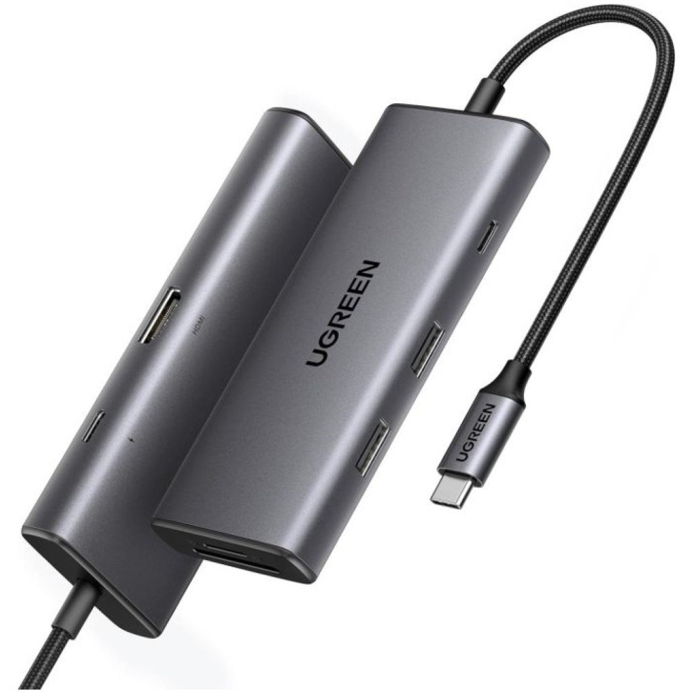 Priklopna postaja USB-C => Ugreen 1xHDMI 2xUSB3.0 USB-C 100W RJ45 čitalec kartic SD/microSD/TF (15531) UGREEN Priklopna postaja USB-C => Ugreen 1xHDMI 2xUSB3.0 USB-C 100W RJ45 čitalec kartic SD/microSD/TF (15531)