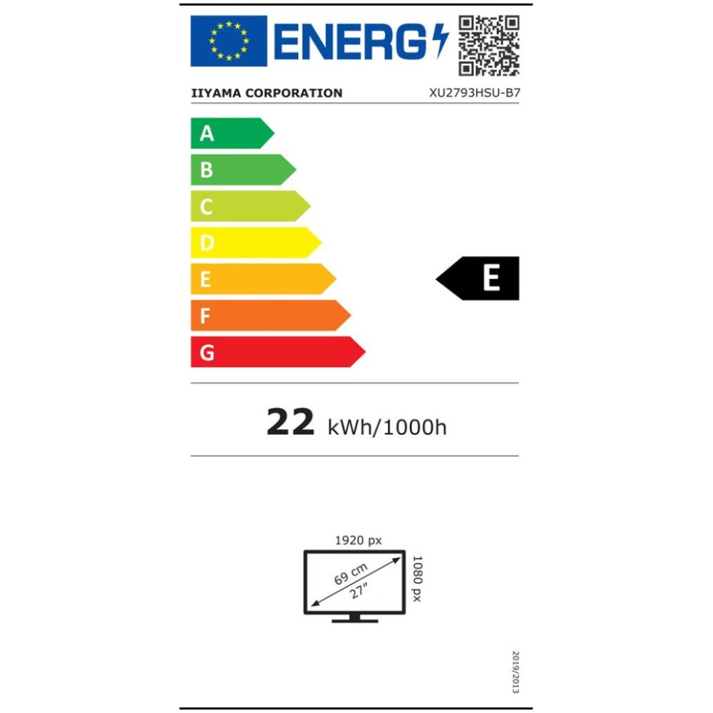 Monitor Iiyama 68,6 cm (27,0) XU2793HSU-B7 1920x1080 100Hz IPS 1ms HDMI DisplayPort 2xUSB2.0 Zvočniki 3H sRGB96% ProLite Iiyama Monitor Iiyama 68,6 cm (27,0) XU2793HSU-B7 1920x1080 100Hz IPS 1ms HDMI DisplayPort 2xUSB2.0 Zvočniki 3H sRGB96% ProLite