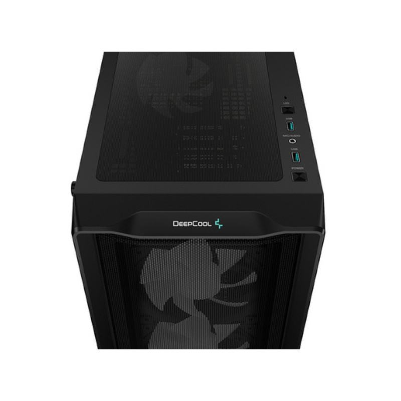 Ohišje Deepcool CC560 MESH V2 MidiATX - črna ARGB