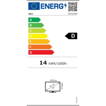 Monitor Dell 60,5 cm (23,8") S2425HSM 1920x1080 Gaming 144Hz IPS 1ms 2xHDMI Pivot Zvočniki 2x3W  sRGB99% FreeSync Plus