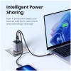 Hišni polnilec 100-240V => 2x USB-C 45W GaN II PD 3.0 Nexode Charger Ugreen črn