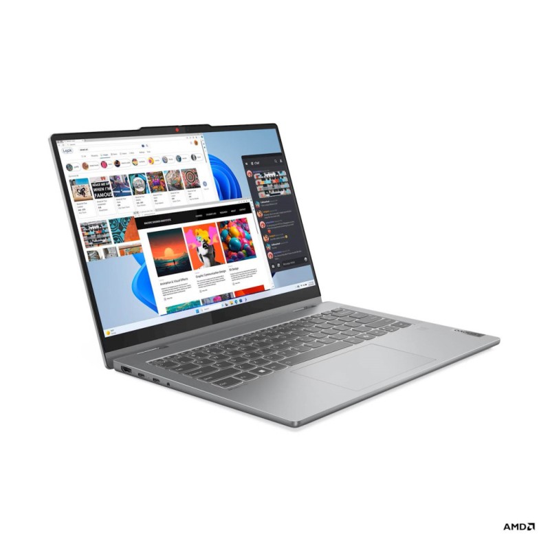 Prenosnik Lenovo 35,5 cm (14,0) IdeaPad 5 2-in-1 1920x1200 IPS na dotik 300nit R7-8840HS/16GB/SSD1TB/BL/FP/AMD Radeon 780M/DOS (83DR007LSC) Lenovo Prenosnik Lenovo 35,5 cm (14,0) IdeaPad 5 2-in-1 1920x1200 IPS na dotik 300nit R7-8840HS/16GB/SSD1TB/BL/FP/AMD Radeon 780M/DOS (83DR007LSC)
