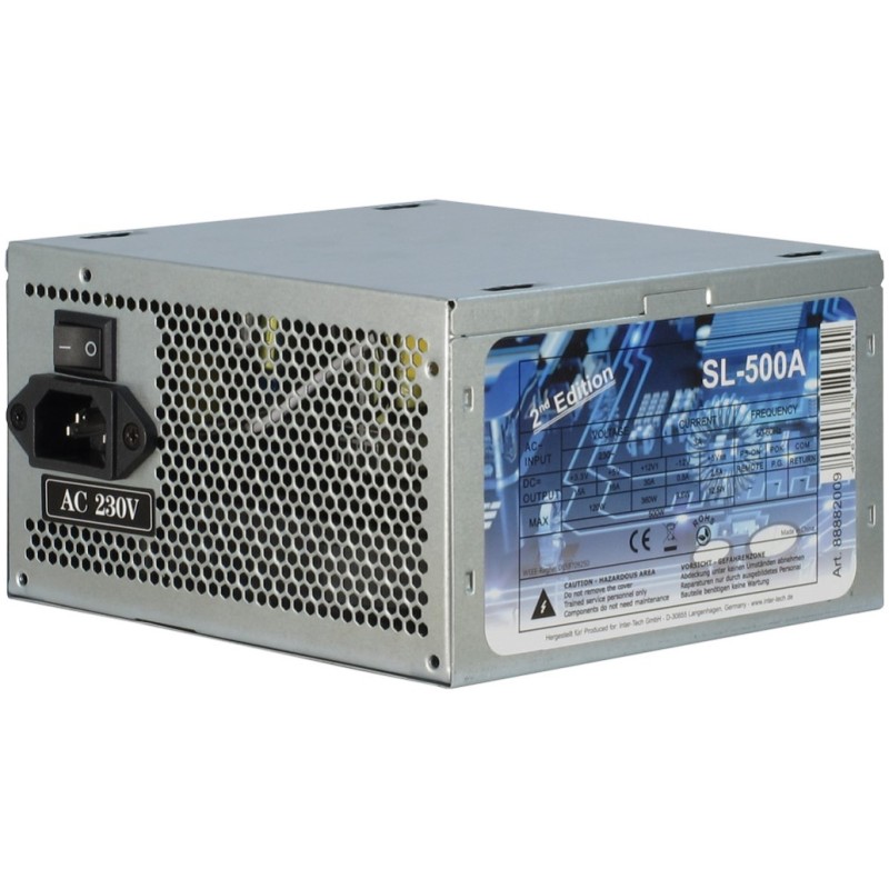 Napajalnik - 500W Inter-Tech SL-500 - - ATX 2.03 Non modular 120mm (88882009) Inter-Tech Napajalnik - 500W Inter-Tech SL-500 - - ATX 2.03 Non modular 120mm (88882009)