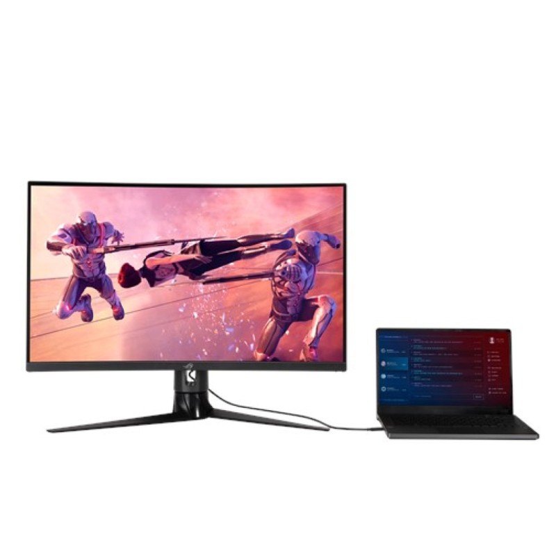 Monitor Asus 80 cm (31,5) XG32VC 2560x1440 Curved Gaming 170Hz VA 1ms HDMI DisplayPort USB-C 15W 2xUSB3.2 Pivot sRGB125% FreeSync Premium Pro KVM ASUS Monitor Asus 80 cm (31,5) XG32VC 2560x1440 Curved Gaming 170Hz VA 1ms HDMI DisplayPort USB-C 15W 2xUSB3.2 Pivot sRGB125% FreeSync Premium Pro KVM