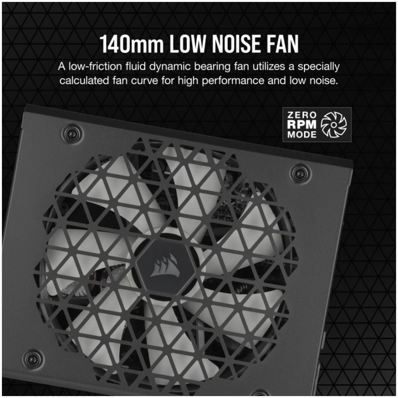 Napajalnik - 1200W Corsair RM1200X SHIFT 80Plus Gold - ATX 3.1 Modular 140mm črna (CP-9020254-EU)