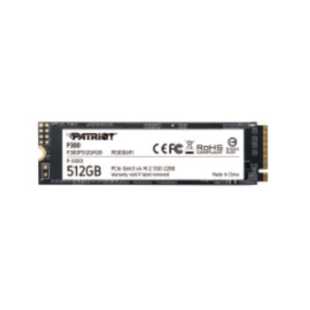 Patriot P300 512GB M.2 NVMe SSD PCIe Gen 3 x4 Patriot P300 512GB M.2 NVMe SSD PCIe Gen 3 x4