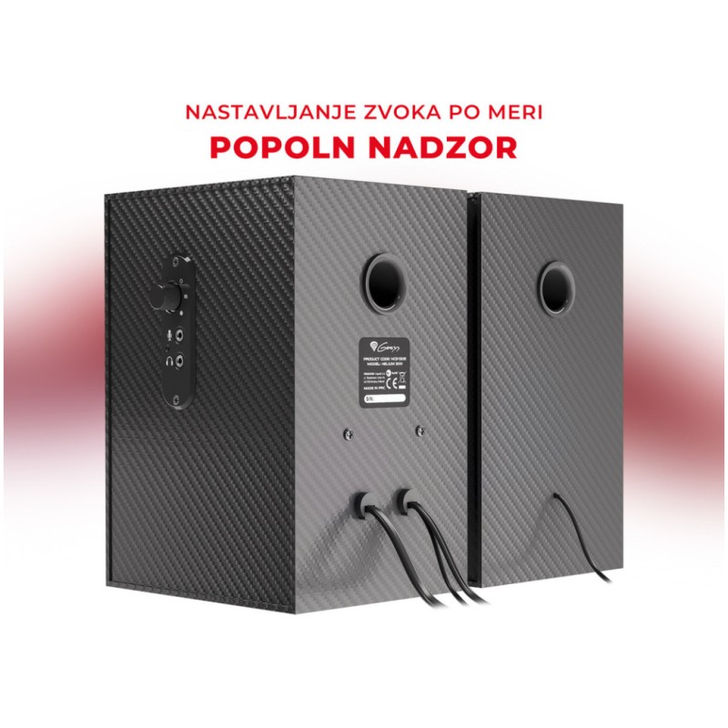 Zvočniki Genesis HELIUM 200 20W 2.0 (črna-rdeča) Genesis Zvočniki Genesis HELIUM 200 20W 2.0 (črna-rdeča)