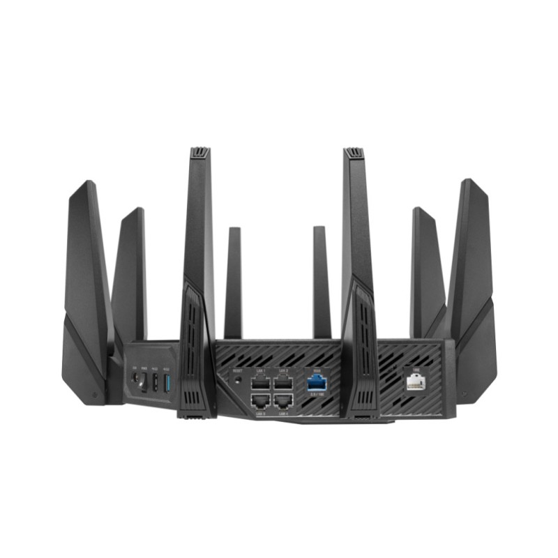 Usmerjevalnik brezžični Asus ROG Rapture GT-AX11000 Pro WiFi6 802.11ax AX11000 4804Mbit/s MESH MU-MIMO OFDMA triband 4xLAN 1xLAN/WAN10GB 8x antena (90IG0720-MU2A00) ASUS Usmerjevalnik brezžični Asus ROG Rapture GT-AX11000 Pro WiFi6 802.11ax AX11000 4804Mbit/s MESH MU-MIMO OFDMA triband 4xLAN 1xLAN/WAN10GB 8x antena (90IG0720-MU2A00)