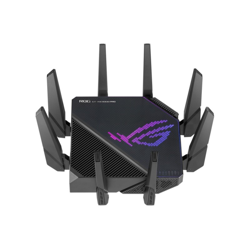 Usmerjevalnik brezžični Asus ROG Rapture GT-AX11000 Pro WiFi6 802.11ax AX11000 4804Mbit/s MESH MU-MIMO OFDMA triband 4xLAN 1xLAN/WAN10GB 8x antena (90IG0720-MU2A00) ASUS Usmerjevalnik brezžični Asus ROG Rapture GT-AX11000 Pro WiFi6 802.11ax AX11000 4804Mbit/s MESH MU-MIMO OFDMA triband 4xLAN 1xLAN/WAN10GB 8x antena (90IG0720-MU2A00)