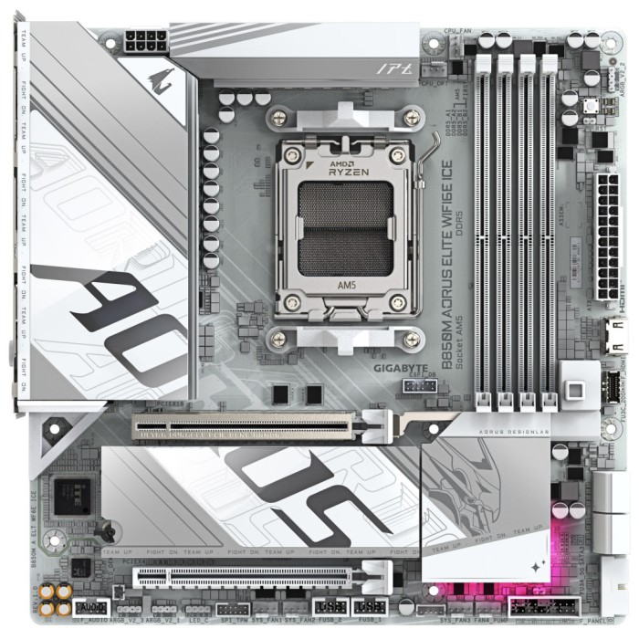 Osnovna plošča AM5 GigaByte B850M Aorus Elite WiFi6E ICE microATX 1xHDMI 1xDisplayPort