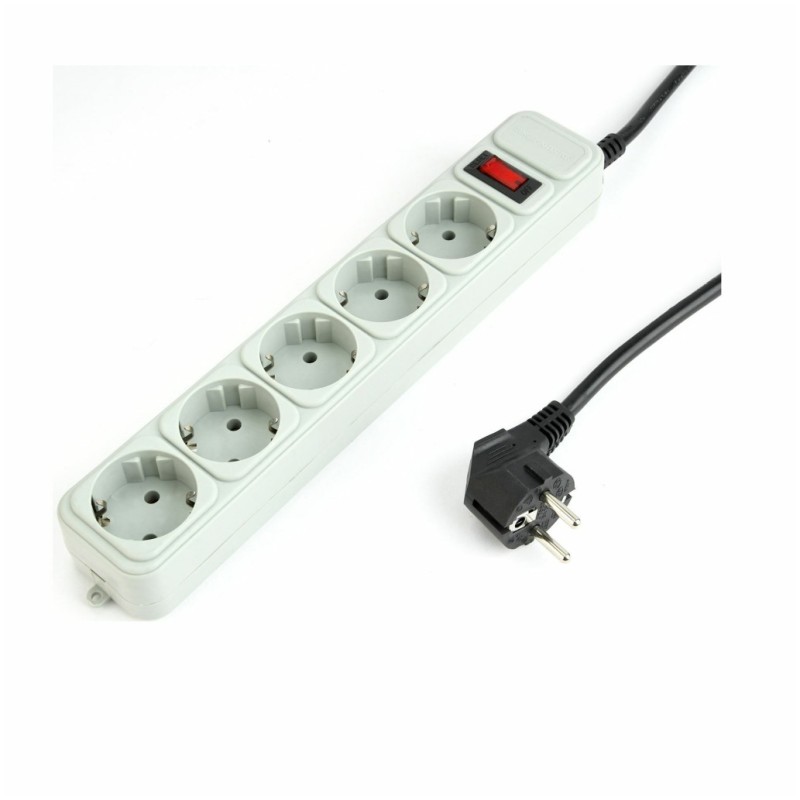 Razdelilec Gembird 4,50m 5x230V prenapetostna zaščita (SPG3-B-15C)