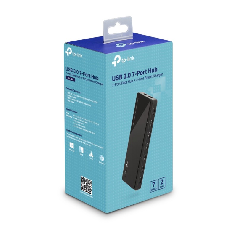 HUB USB 3.0 7portni UH720 + napajalnik TP-LINK HUB USB 3.0 7portni UH720 + napajalnik