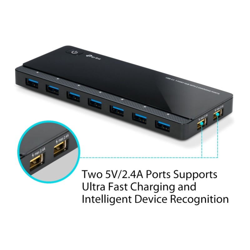 HUB USB 3.0 7portni UH720 + napajalnik TP-LINK HUB USB 3.0 7portni UH720 + napajalnik