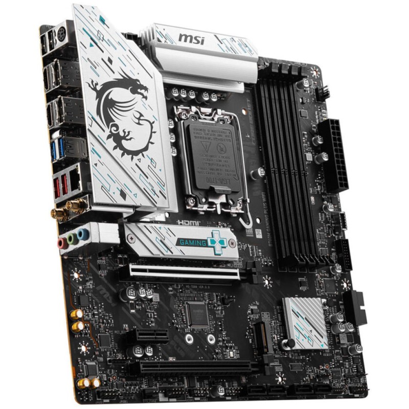 Osnovna plošča 1700 MSI B760M Gaming Plus WiFi microATX 1xHDMI 2.1 1xDisplayPort 1.4 MSI Osnovna plošča 1700 MSI B760M Gaming Plus WiFi microATX 1xHDMI 2.1 1xDisplayPort 1.4